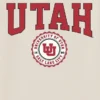 T-shirt con grafica scura raffigurante lo stemma dell’Università dello Utah