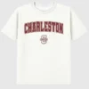 T-shirt con grafica secondaria raffigurante l'Arch Logo del College of Charleston