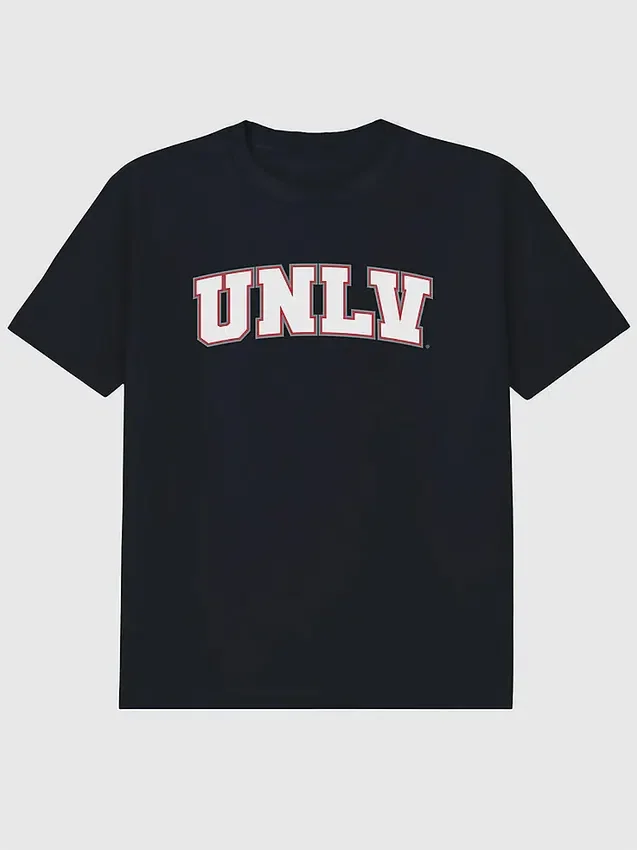 T-shirt con grafica secondaria raffigurante l’Arch Logo dell’Università del Nevada, Las Vegas