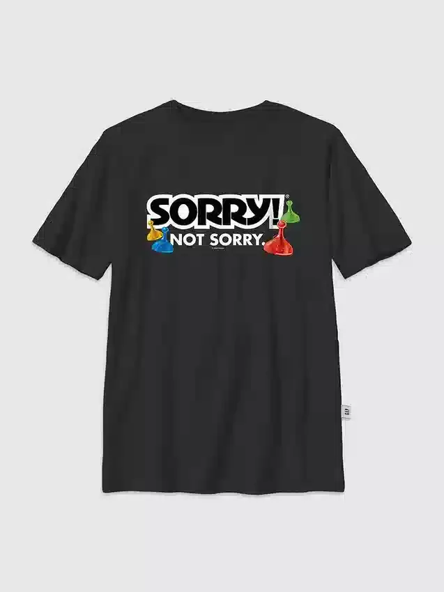 T-shirt con grafica "Sorry" per bambini