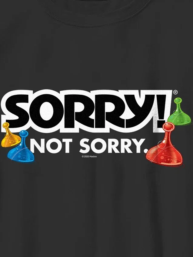 T-shirt con grafica "Sorry" per bambini