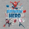T-shirt con grafica “Spider-Man Birthday Hero” per bambini piccoli