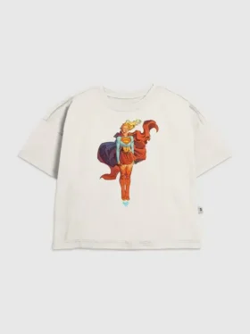 T-shirt con grafica "Supergirl Fuel Your Flight Star" per bambini