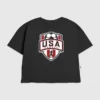 T-shirt con grafica "Us Soccer Shield" per bambini