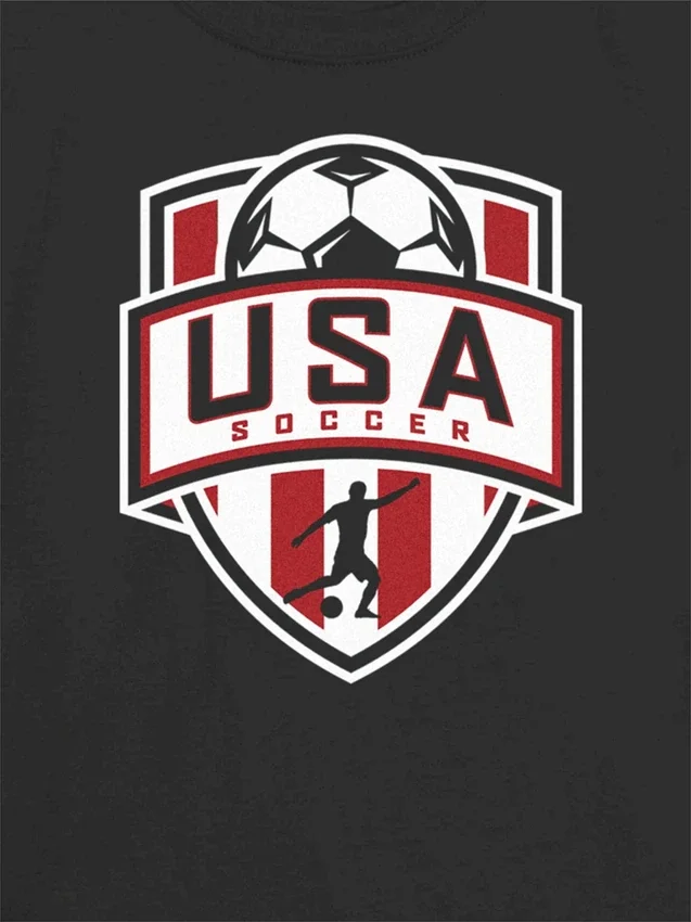 T-shirt con grafica "Us Soccer Shield" per bambini