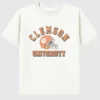 T-shirt con grafica vintage del football della Clemson University