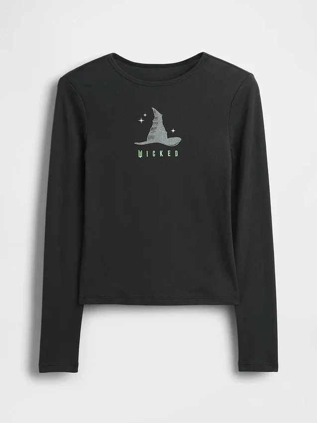 T-shirt con grafica “Wicked” per bambini