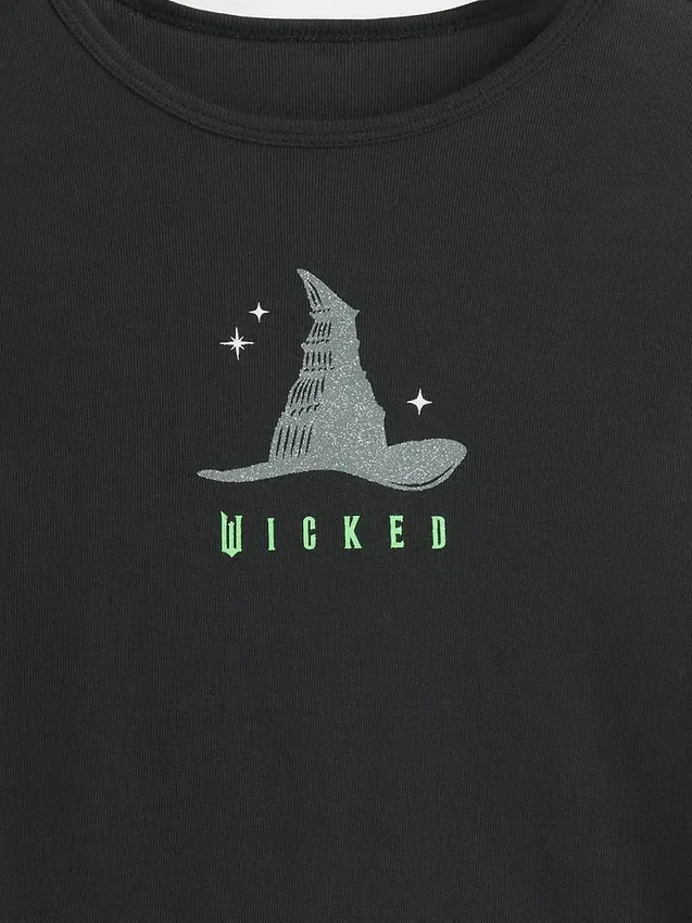 T-shirt con grafica “Wicked” per bambini