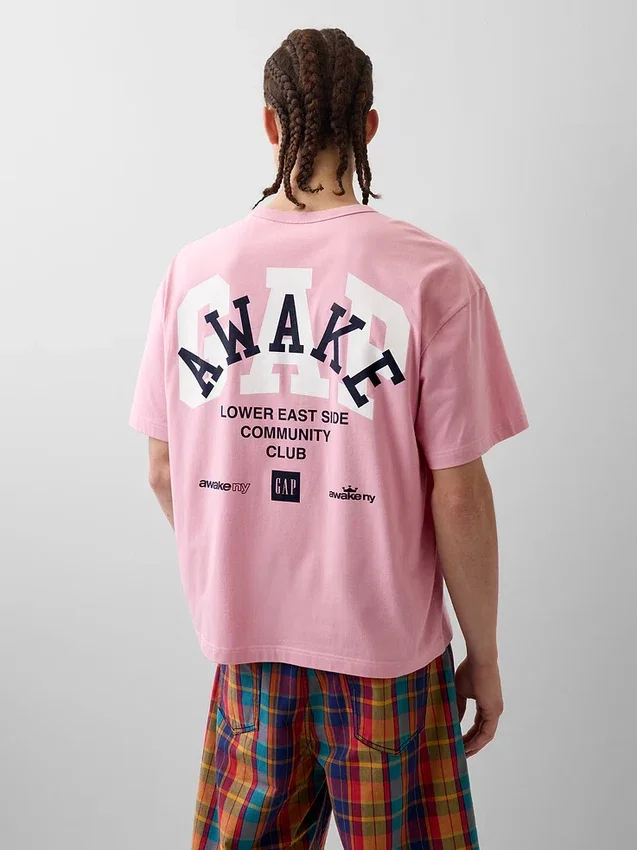 T-shirt con logo dal taglio comodo GAP × Awake Ny