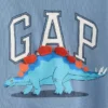 T-shirt con logo dinosauro per neonato & bebè