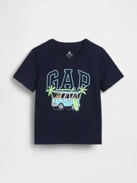 T-shirt con logo grafico per neonato & bebè