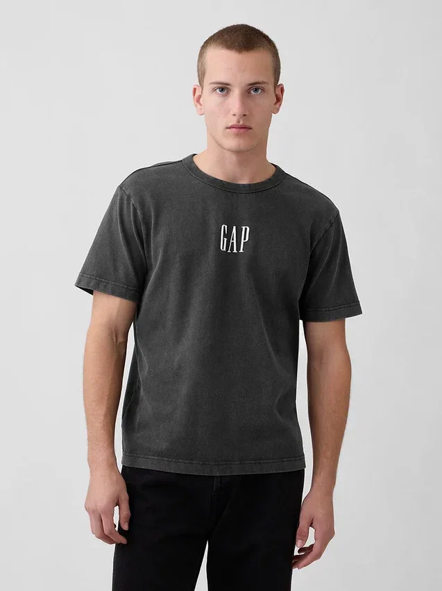 T-shirt con logo, pesante e dalla vestibilità comoda