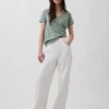 T-shirt con scollo a V in cotone biologico Vintagesoft