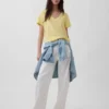 T-shirt con scollo a V in cotone biologico Vintagesoft