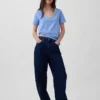 T-shirt con scollo a V in cotone biologico Vintagesoft