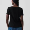T-shirt con scollo a V in cotone biologico Vintagesoft
