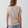 T-shirt con scollo a V in cotone biologico Vintagesoft