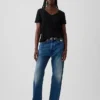 T-shirt con scollo a V in cotone biologico Vintagesoft