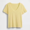 T-shirt con scollo a V in cotone biologico Vintagesoft
