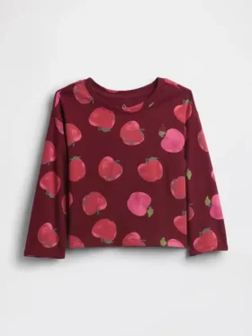 T-shirt con spalle scese per neonato & bebè, abbinabile