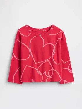 T-shirt con spalle scese per neonato & bebè, abbinabile