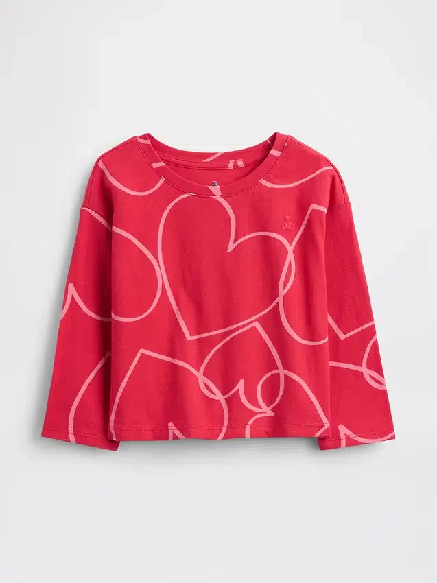 T-shirt con spalle scese per neonato & bebè, abbinabile