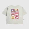 T-shirt con stampa a griglia “Maruchan Noodle” per bambini