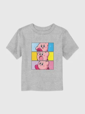 T-shirt con stampa a pannelli di Kirby della Nintendo per bambini piccoli