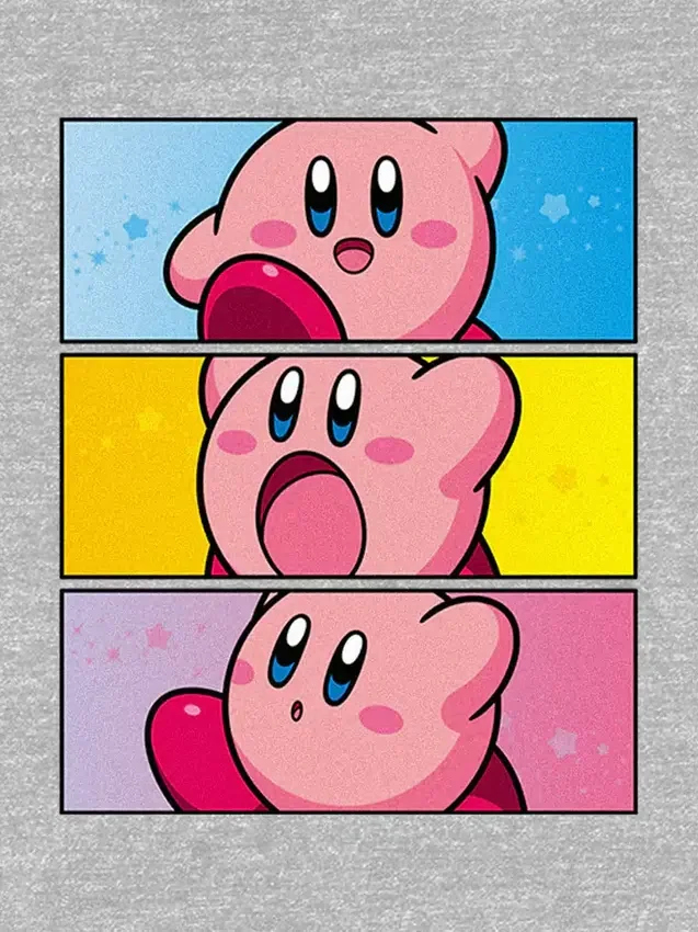 T-shirt con stampa a pannelli di Kirby della Nintendo per bambini piccoli