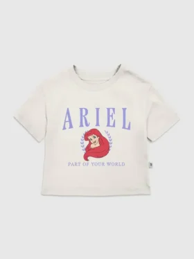 T-shirt con stampa "Ariel Collegiate" per bambini