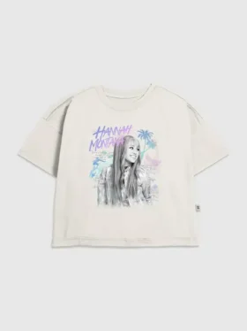 T-shirt con stampa "Beach Vibes" di Hannah Montana per bambini