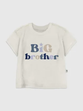 T-shirt con stampa “Big Brother” per bambini piccoli