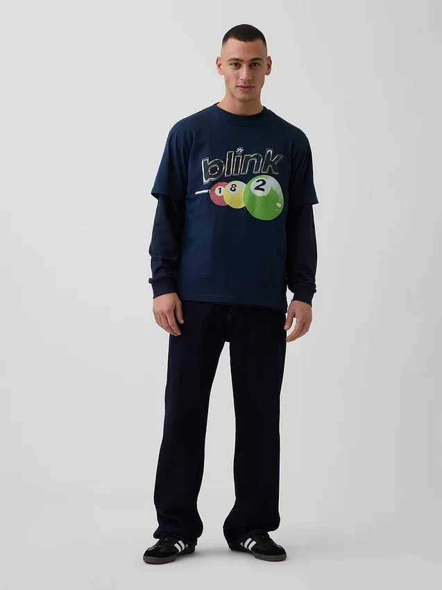 T-shirt con stampa Blink 182 dal taglio comodo