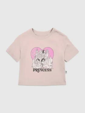 T-shirt con stampa "Cuore delle Principesse Disney" per bambini
