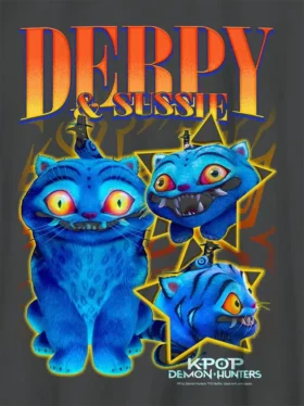 T-shirt con stampa “Demon Hunters Derpy Y2K” in stile K-Pop per bambini