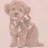 T-shirt con stampa "Doggie Bow" per bambini