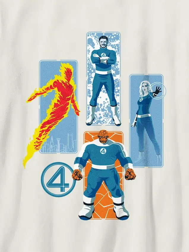 T-shirt con stampa "Fantastic Four Family" per bambini