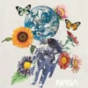 T-shirt con stampa floreale spaziale NASA per bambini