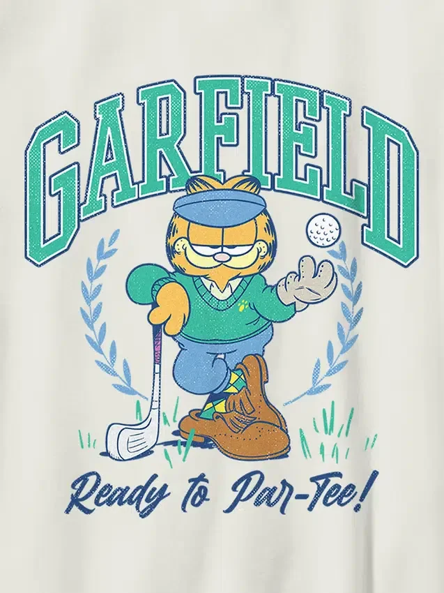 T-shirt con stampa "Garfield Golf" per bambini