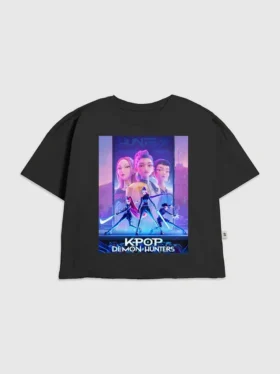 T-shirt con stampa grafica "Kids K-Pop Demon Hunters"