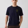 T-shirt con stampa grafica, taglia ampia e tessuto pesante