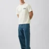 T-shirt con stampa grafica, taglia ampia e tessuto pesante