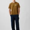 T-shirt con stampa grafica, taglia ampia e tessuto pesante