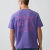 T-shirt con stampa grafica, taglia ampia e tessuto pesante
