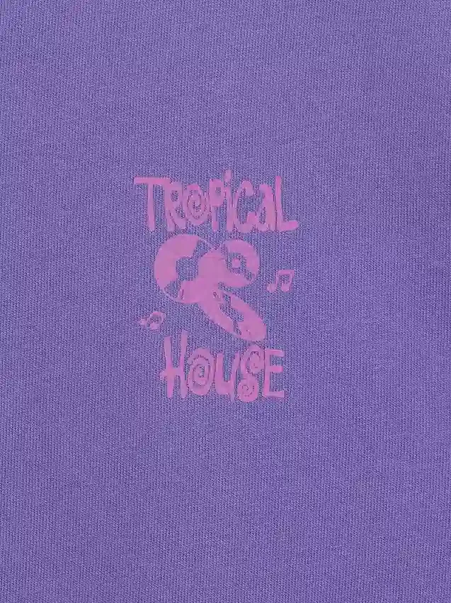 T-shirt con stampa grafica, taglia ampia e tessuto pesante