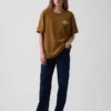 T-shirt con stampa grafica, taglia ampia e tessuto pesante