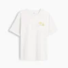 T-shirt con stampa grafica, taglia ampia e tessuto pesante