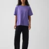 T-shirt con stampa grafica, taglia ampia e tessuto pesante