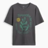 T-shirt con stampa grafica, taglia ampia e tessuto pesante