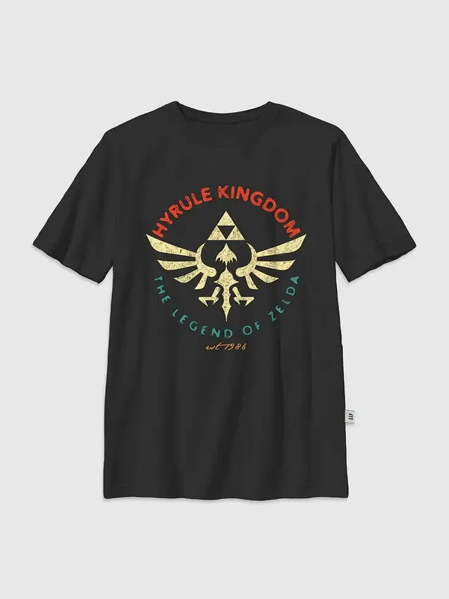 T-shirt con stampa "Hyrule Kingdom" di Zelda (Nintendo) per bambini